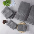 Grey Bath Towel Set 6pcs