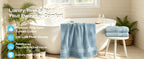 Light Blue Towel Sets for Bathroom 6Pcs