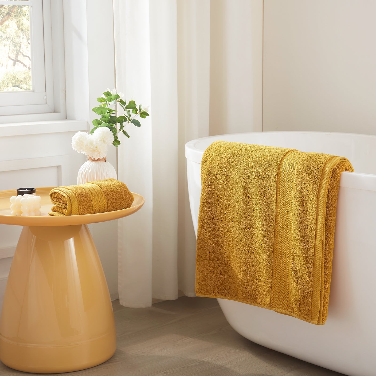 Gold Bath Towel Set 6pcs