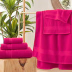 Hot Pink Bath 6 Piece Towel Set