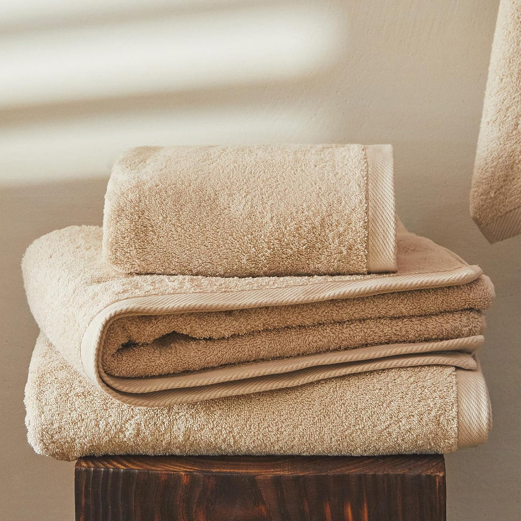 Beige Bathroom Towel Set 6Pcs