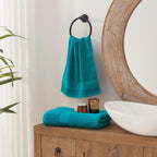 Crystal Teal/Peacock Blue Bath 6 Piece Towel Set