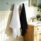 Black+ White 4 Piece Luxury Bath Towels
