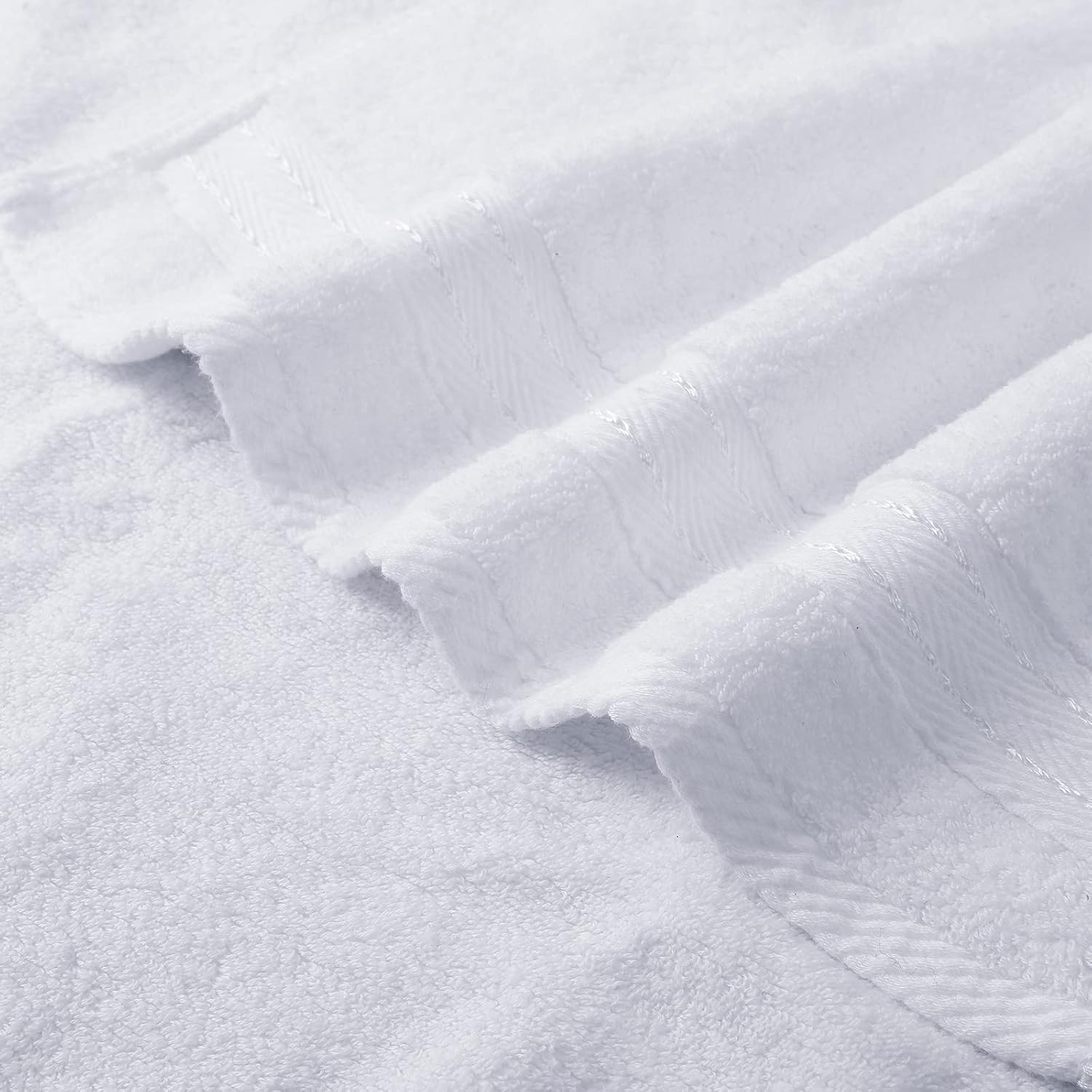 White Bath 6 Piece Towel Set