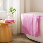 Pink Bath Towel Set 6 Piece