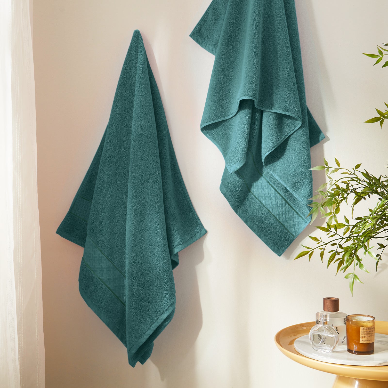 Teal Bath Towel Set 6 Piece