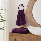 Honey Flower Purple Bath 6 Piece Towel Set