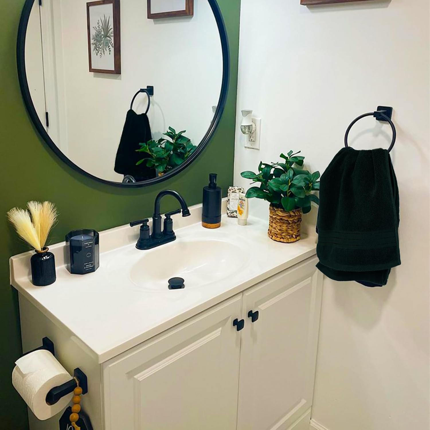 Green-deep Forest Green 6 Piece Towel Set