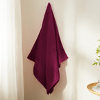 Burgundy Bath Towel Set 6 Piece