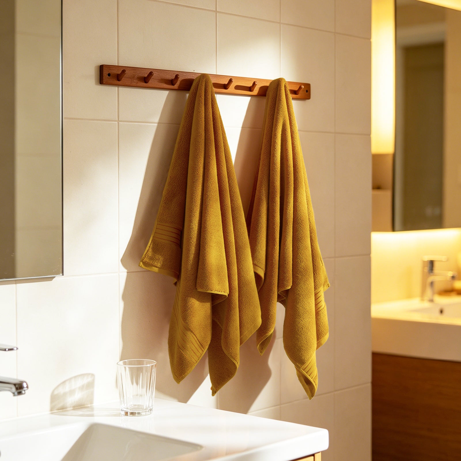 Gold 4 Piece Luxury Bath Towels