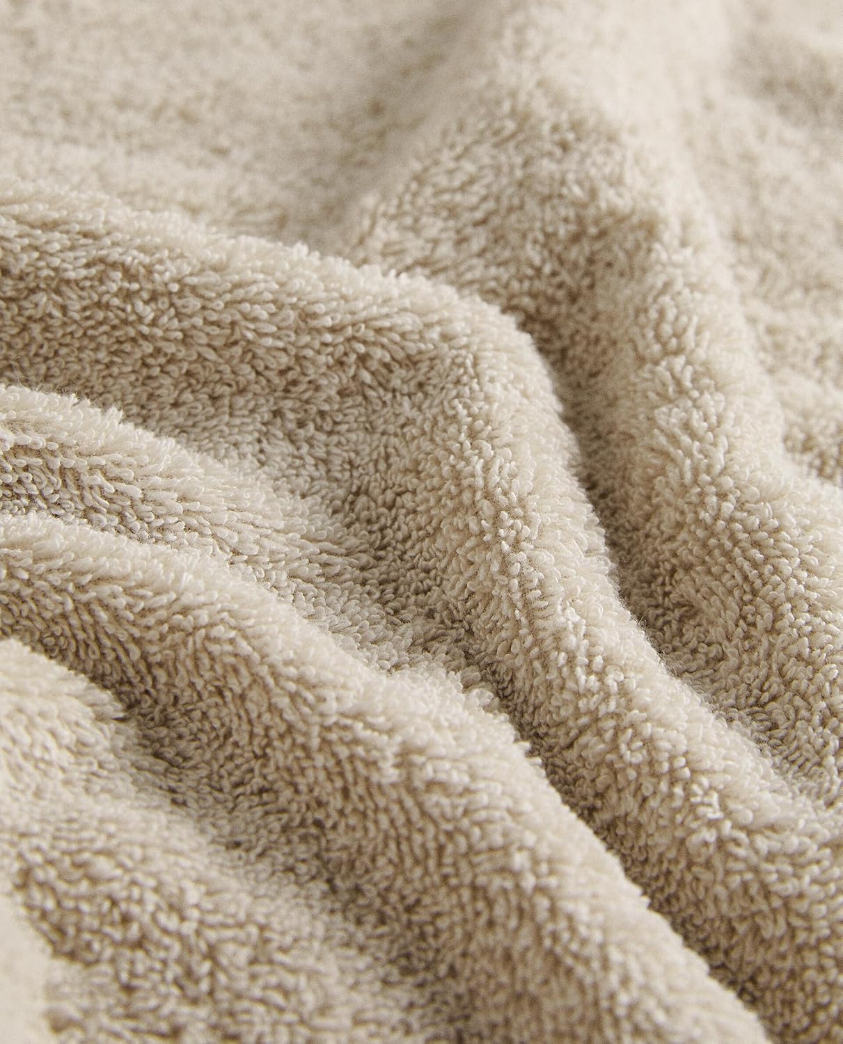 Beige Bathroom Towel Set 6Pcs