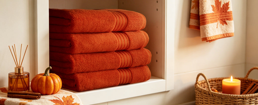 Burnt Orange 4 Piece Luxury Bath Towels