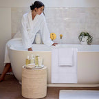 White Bath Towels Set 6 Piece