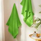 Grass Green Bath Towel Set 6 Piece