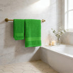 Green-classic Green Bath Towels for Bathroom 6 Pcs