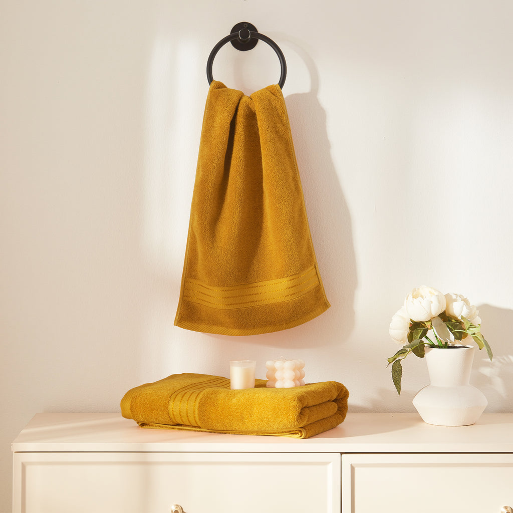 Gold Bath Towel Set 6pcs