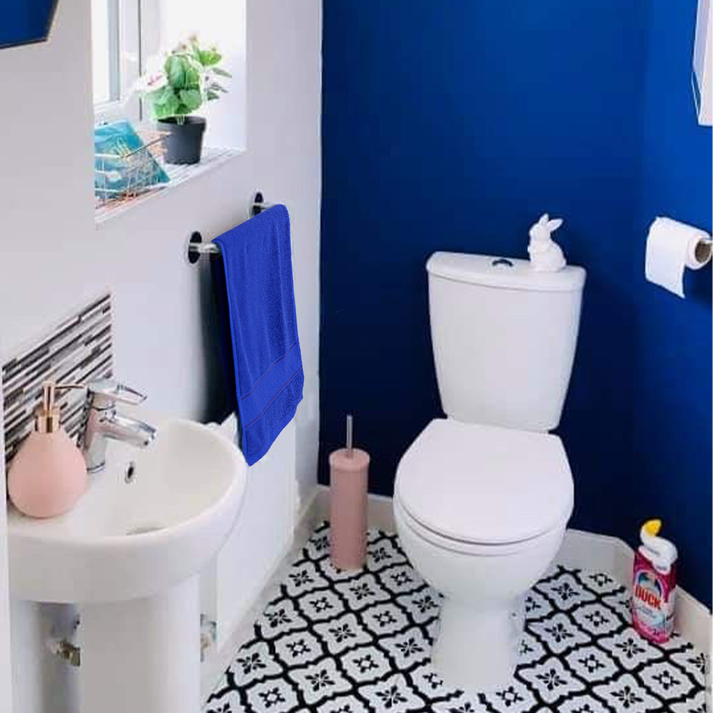 Royal Blue Bath Towels Set 6 Piece