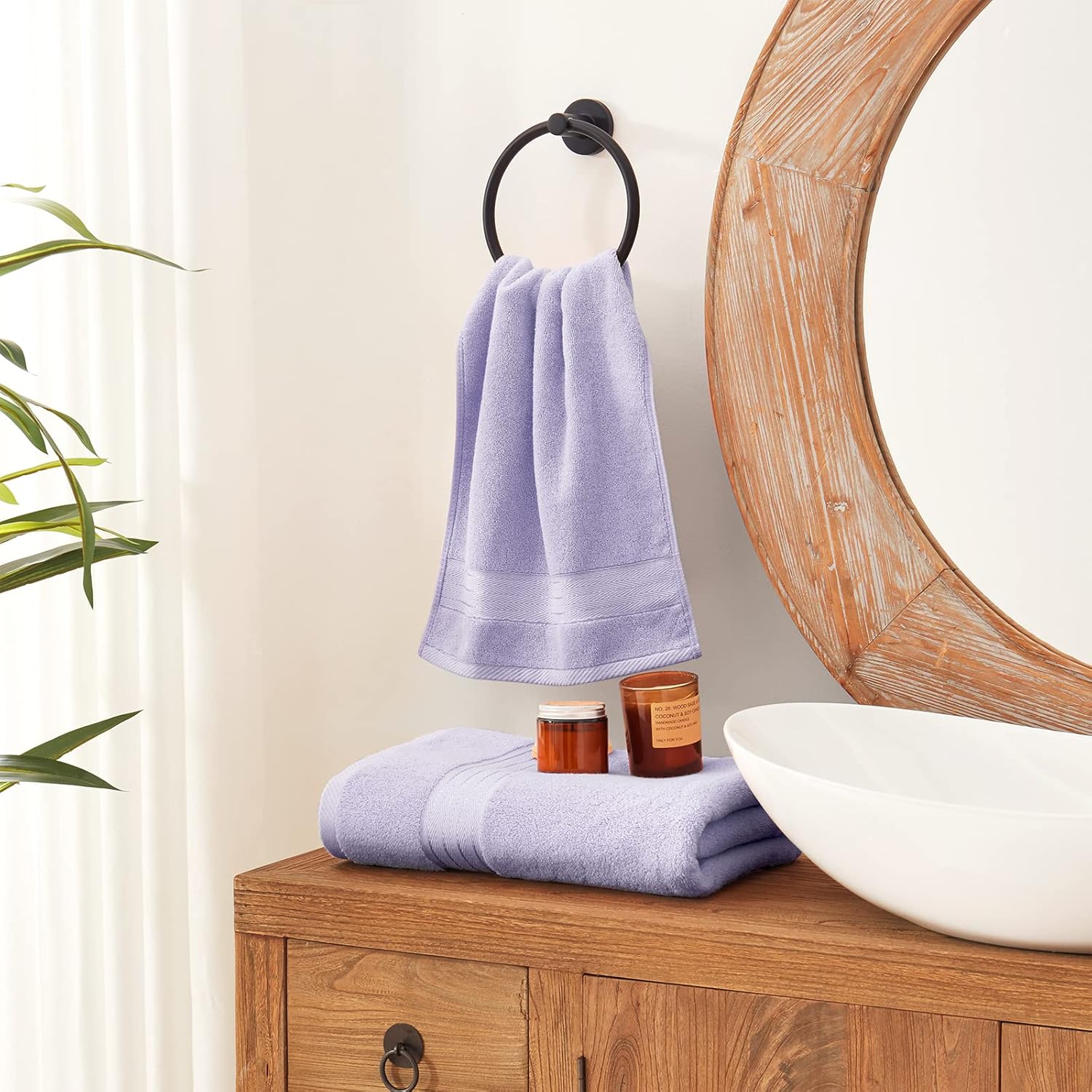 Lavender Luxury Bath 6 Piece Towel Set