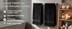 Black Bathroom Towel Sets 6Pcs
