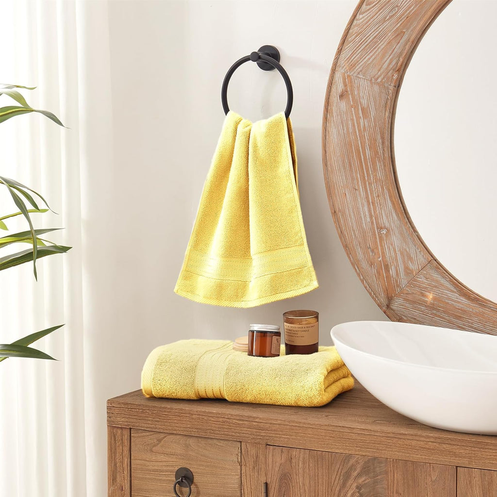 Yellow Luxury Bath 6 Piece Towel Set