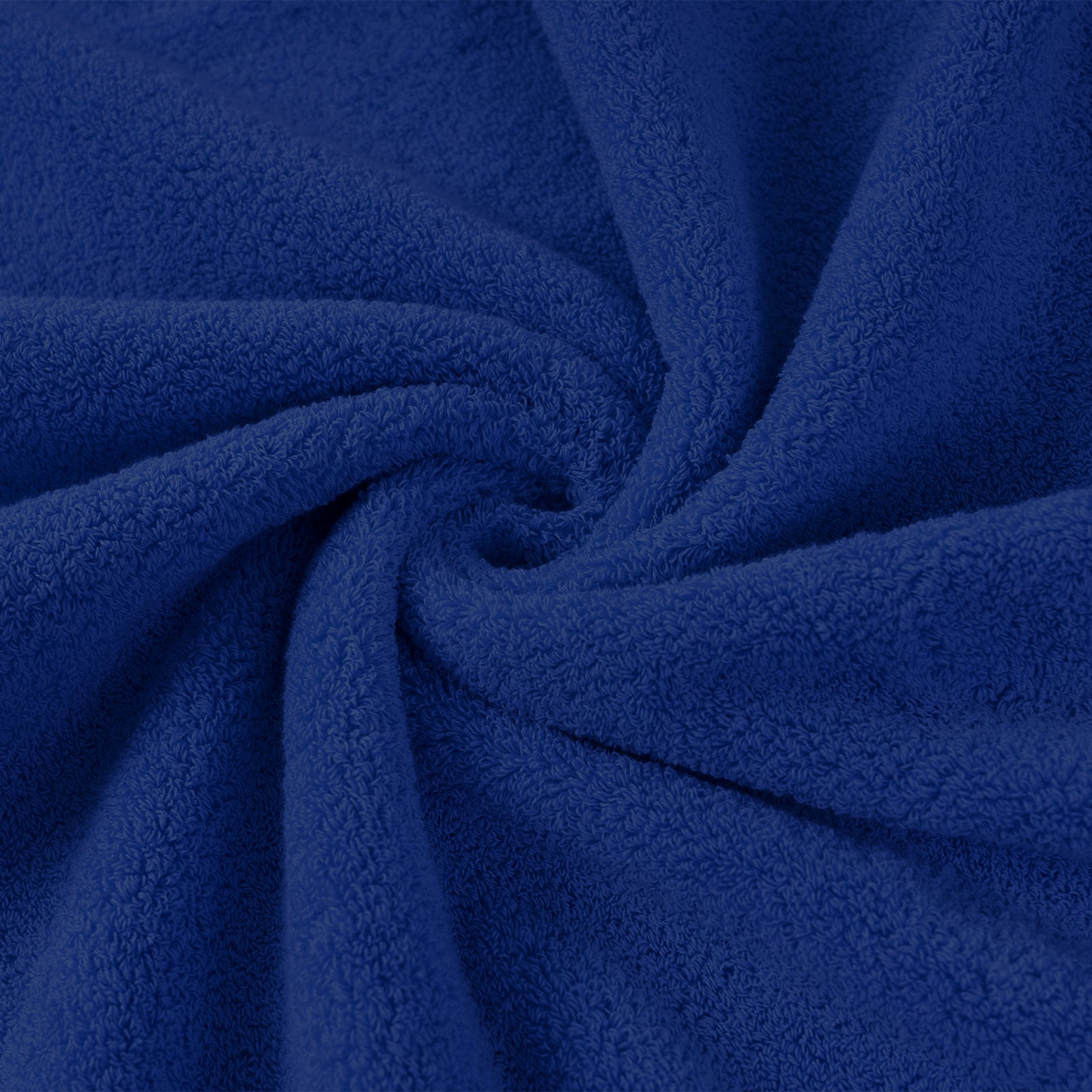 Royal Blue Bath Towels Set 6 Piece