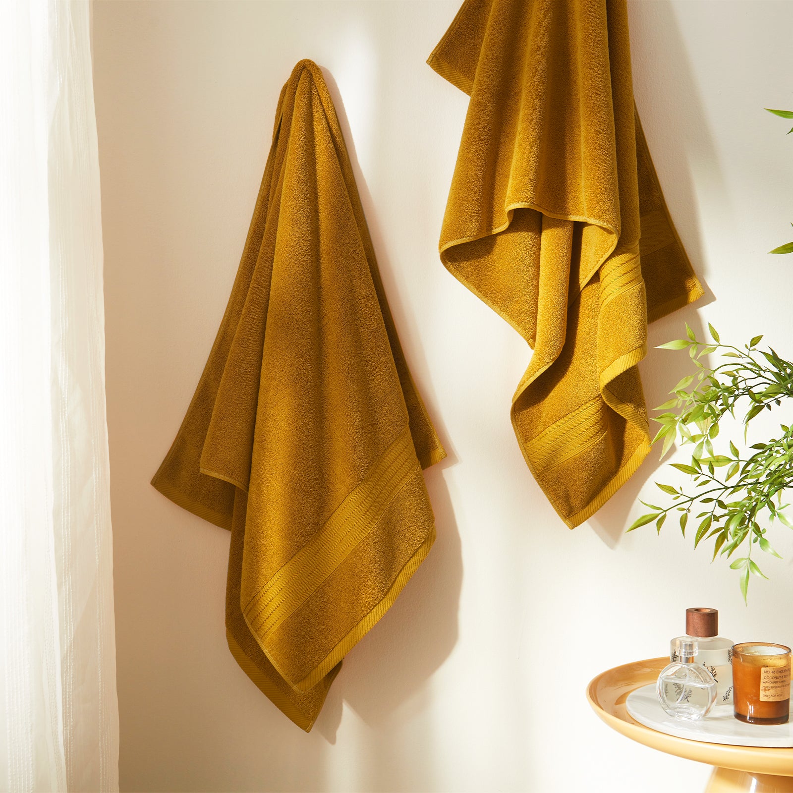 Gold Bath Towel Set 6pcs